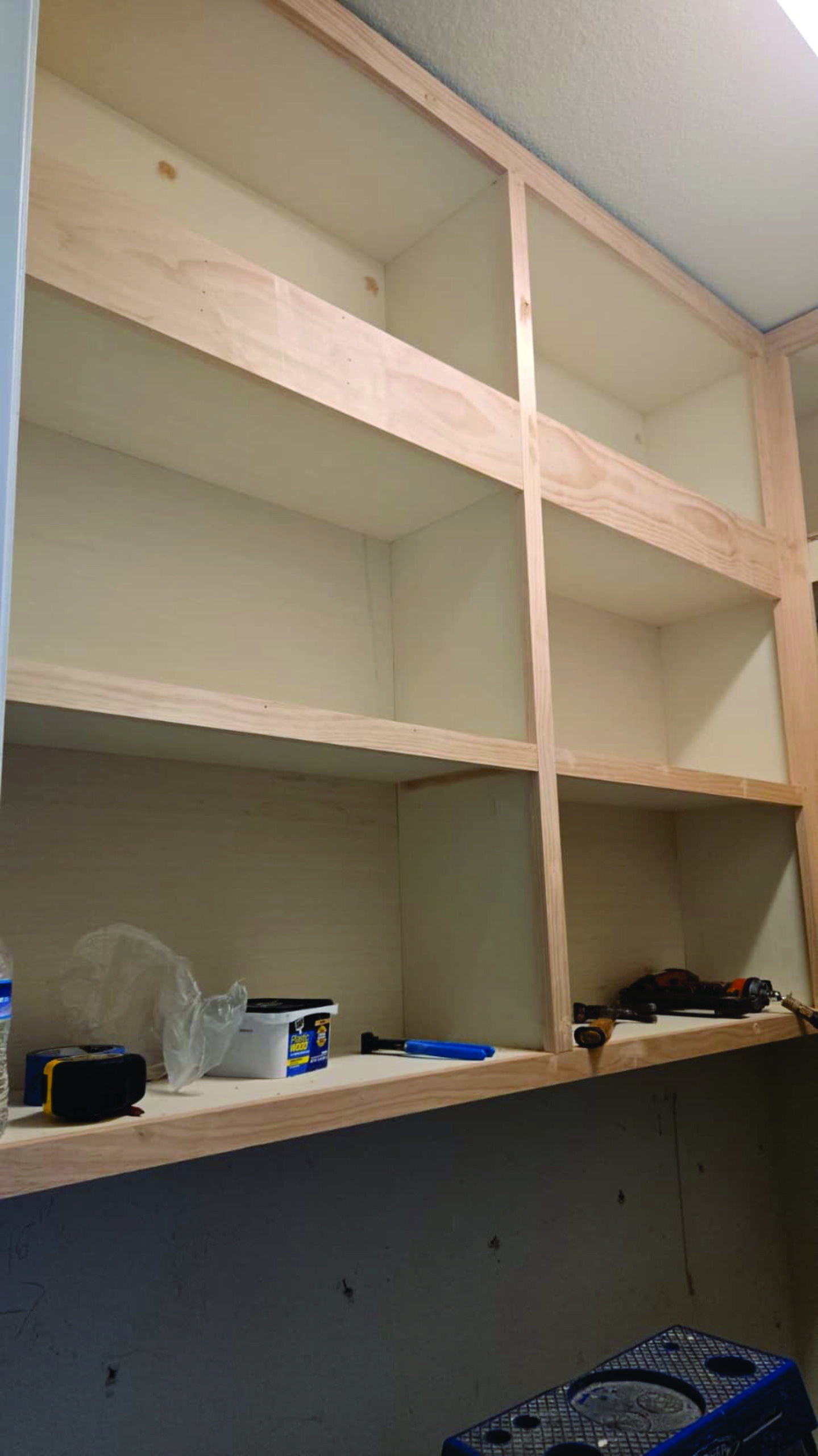 Built-in pantry cabinets with personalized storage solutions.