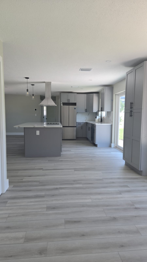 Interior renovation project completed by Pittol Solid Core in Odessa, FL.