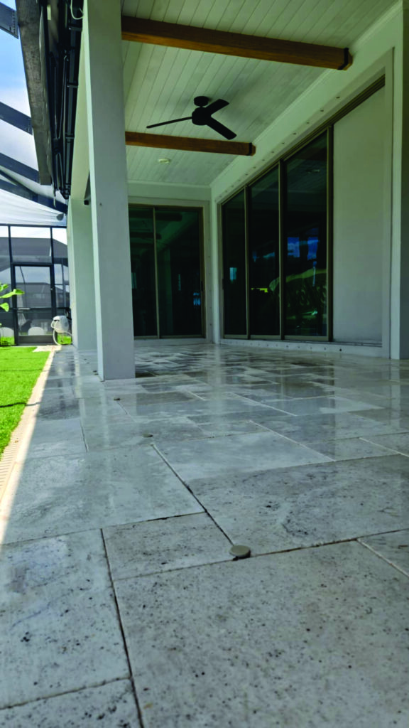 Patio renovation completed by Pittol Solid Core in Odessa, FL.